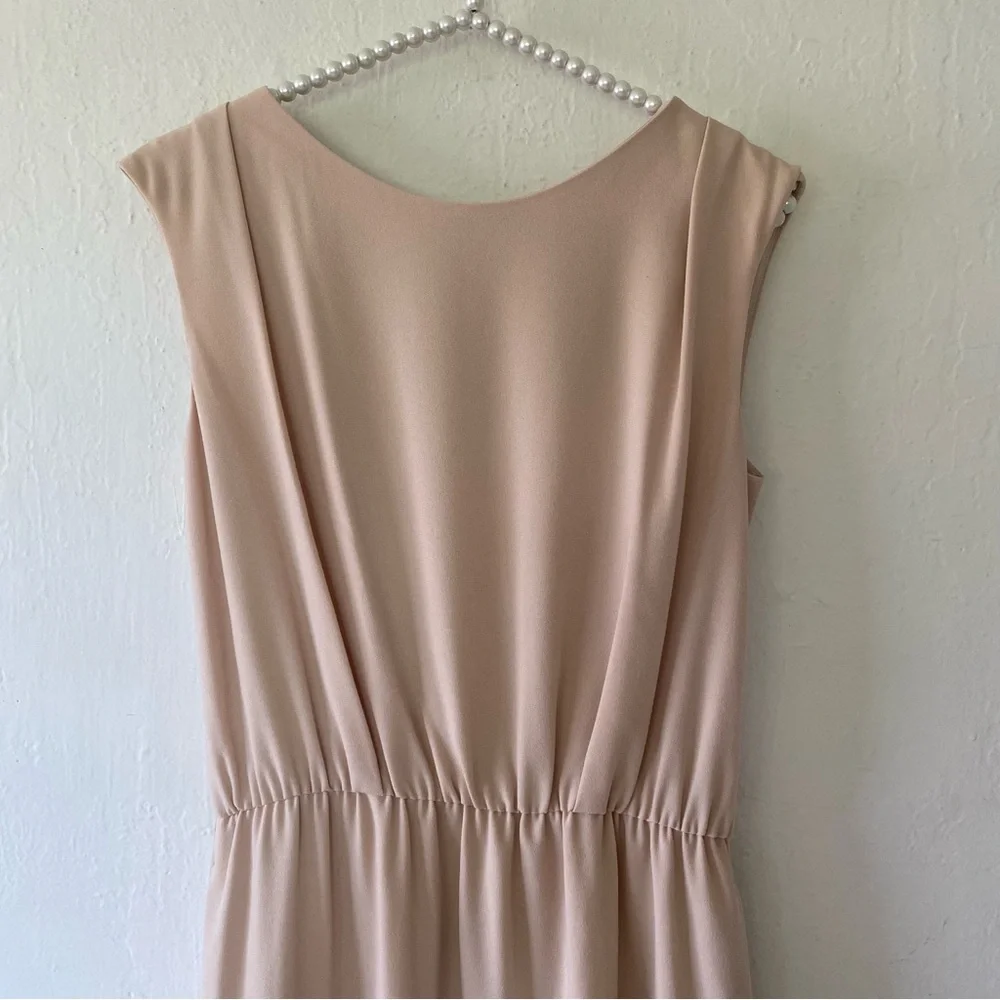Hanae Mori Alma en Rose Ruched Dress